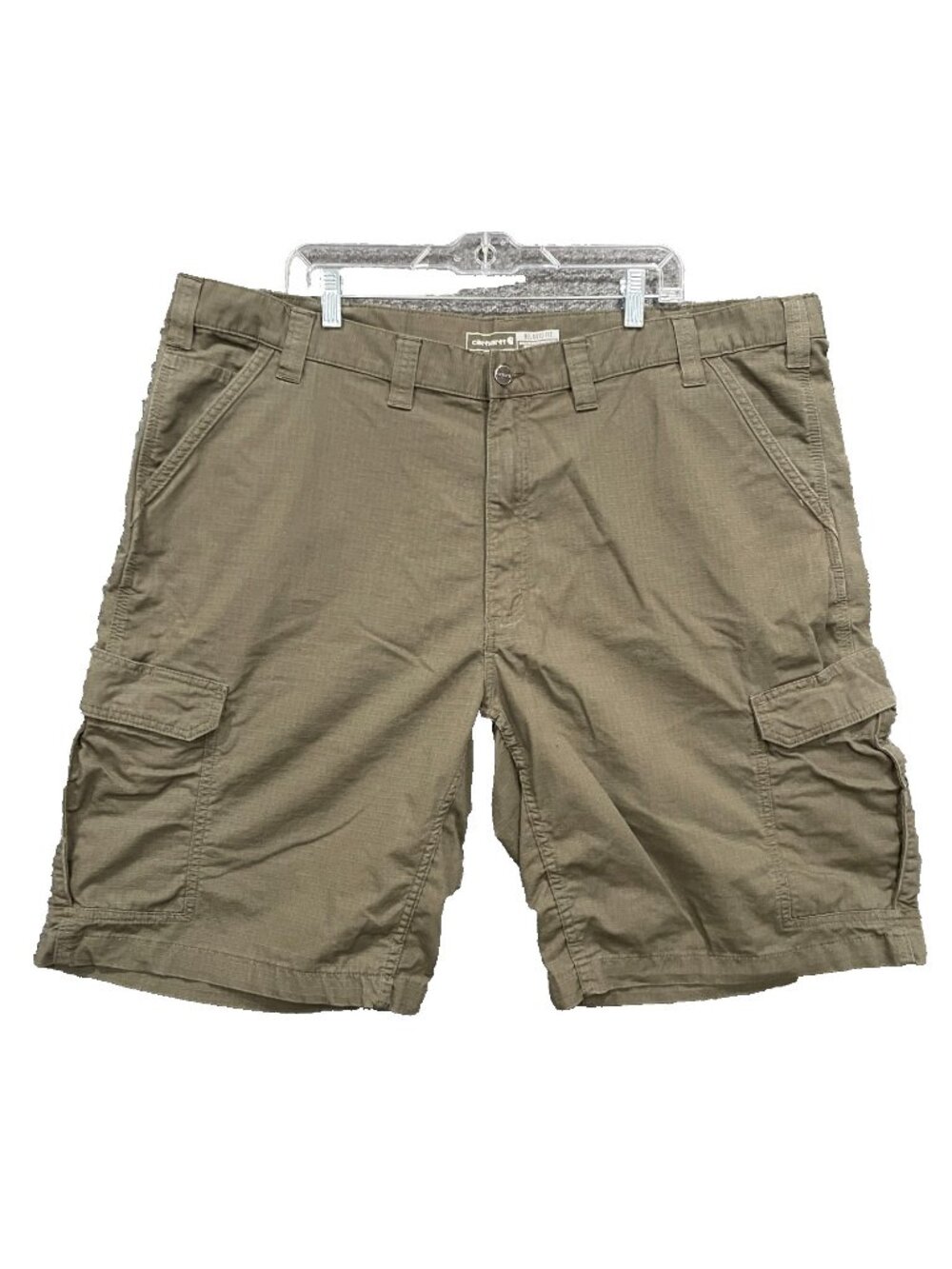 Carhartt Shorts Mens Size 46 Olive Green Cargo Ripstop Outdoors Minimal Norm